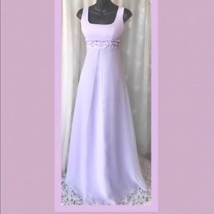MORILEE  Elegant Chiffon and Satin Formal Dress.